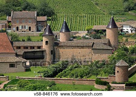 Village and castle of Chasselas, Saone et Loire, France View Large Photo Image Stock Photograph - Village and castle of Chasselas, Saone et Loire, France. Fotosearch