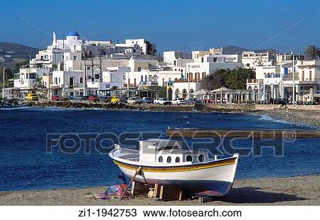 Village at the coast of Paros, Greece View Large Photo Image Stock Image - Village at the coast of Paros, Greece. Fotosearch