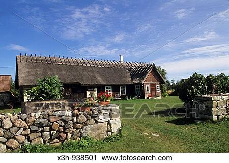 village ecomusee de Koguva sur l? ile de Muhu, region de Saare, Estonie, pays balte, europe du nord View Large Photo Image Stock Image - village ecomusee de Koguva sur l? ile de Muhu, region de Saare, Estonie, pays balte, europe du nord. Fotosearch