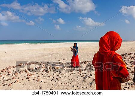 Village girls on Amek beach, south coast, Socotra island, listed as World Heritage by UNESCO, Aden Governorate, Yemen, Arabia, West Asia. View Large Photo Image Stock Image - Village girls on Amek beach, south coast, Socotra island, listed as World Heritage by UNESCO, Aden Governorate, Yemen, Arabia, West Asia.. Fotosearch