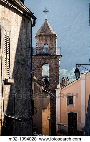 Village in the mountain zone of Corsica, France. View Large Photo Image Stock Photo - Village in the mountain zone of Corsica, France.. Fotosearch
