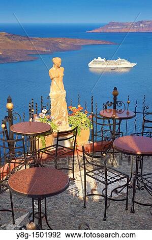 Village of Fira, Santorini Island, Cyclades, Greece View Large Photo Image Stock Image - Village of Fira, Santorini Island, Cyclades, Greece. Fotosearch