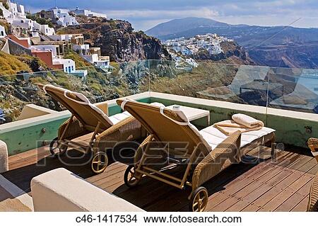 Village of Firostefani Santorini, Cyclades Islads, Greece View Large Photo Image Picture - Village of Firostefani Santorini, Cyclades Islads, Greece. Fotosearch