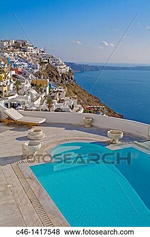 Village of Firostefani Santorini, Cyclades Islads, Greece View Large Photo Image Stock Photo - Village of Firostefani Santorini, Cyclades Islads, Greece. Fotosearch