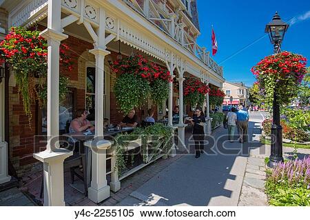 Village of Niagara on the Lake on the Niagara River in Ontario Canada. View Large Photo Image Stock Photography - Village of Niagara on the Lake on the Niagara River in Ontario Canada.. Fotosearch