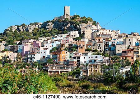 Stock Image - Village of Posada. Sardinia. Italy.. Fotosearch