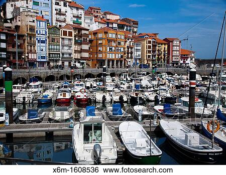 Village view Bermeo, Biscay, Basque Country Spain View Large Photo Image Stock Photograph - Village view Bermeo, Biscay, Basque Country Spain. Fotosearch
