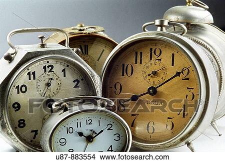 Vintage Alarm Clock View Large Photo Image Picture - Vintage Alarm Clock. Fotosearch