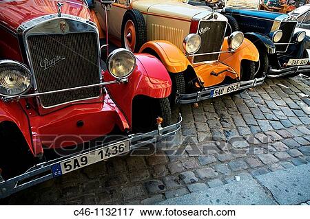 Vintage czech sightseeing cars. Old town. Prague. Czech Republic. View Large Photo Image Stock Photo - Vintage czech sightseeing cars. Old town. Prague. Czech Republic.. Fotosearch