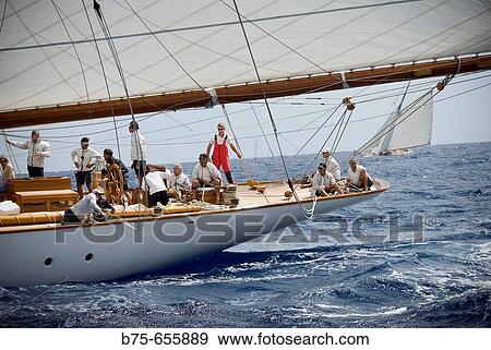 Vintage yachts race View Large Photo Image Stock Photo - Vintage yachts race. Fotosearch