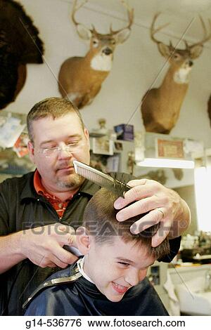 Virginia, Purcellville, Darrell's Barber Shop, boy, haircut, View Large Photo Image Stock Photograph - Virginia, Purcellville, Darrell's Barber Shop, boy, haircut,. Fotosearch