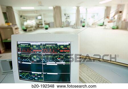 Stock Photo - Vital signs monitor. Fotosearch
