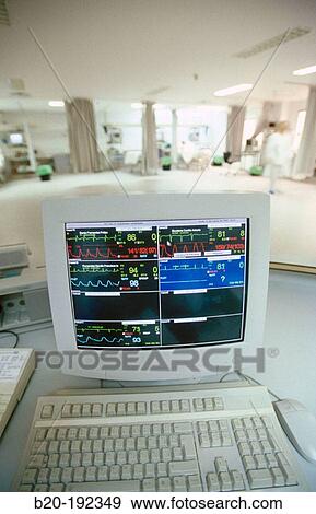Stock Photo - Vital signs monitor. Fotosearch