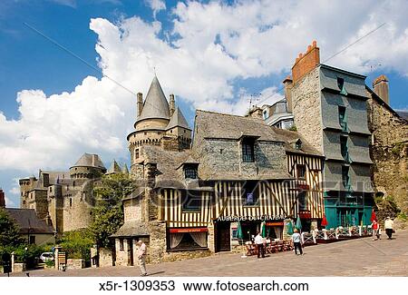 Vitr?, Brittany, France View Large Photo Image Stock Image - Vitr?, Brittany, France. Fotosearch