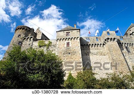 Stock Photo - Vitr? castle, in Ille-et-Vilaine department Brittany Region, France. Fotosearch
