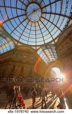 Vittorio Emanuele II gallery, Milan, Italy. View Large Photo Image Stock Image - Vittorio Emanuele II gallery, Milan, Italy.. Fotosearch