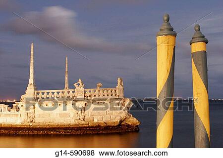 Vizcaya Museum and Gardens, Renaissance Italianate 1910, striped poles, stone barge. Biscayne Bay. Miami. Florida. USA View Large Photo Image Stock Photo - Vizcaya Museum and Gardens, Renaissance Italianate 1910, striped poles, stone barge. Biscayne Bay. Miami. Florida. USA. Fotosearch