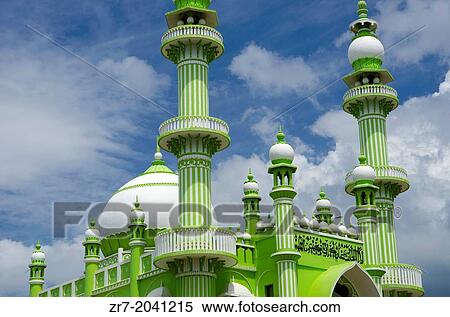 Vizhinjam mosque near Kovalam, Kerala, South India. View Large Photo Image Stock Photography - Vizhinjam mosque near Kovalam, Kerala, South India.. Fotosearch