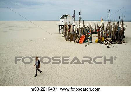 Vliehors beach shelter, Vlieland Island, Friesland province (Fryslan), Netherlands View Large Photo Image Stock Photo - Vliehors beach shelter, Vlieland Island, Friesland province (Fryslan), Netherlands. Fotosearch