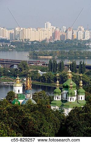 Vydubichi Monastery, Botanic garden, Dniepr River, Kiev, Ukraine View Large Photo Image Stock Photo - Vydubichi Monastery, Botanic garden, Dniepr River, Kiev, Ukraine. Fotosearch