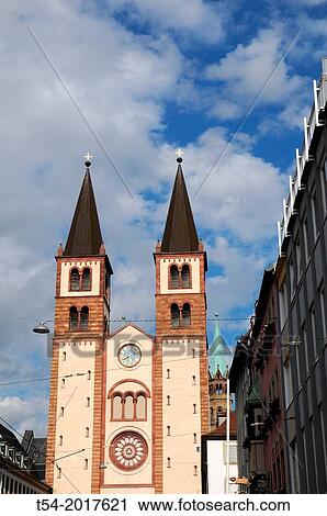 W? rzburg Cathedral View Large Photo Image Stock Image - W? rzburg Cathedral. Fotosearch