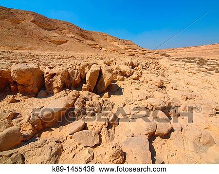 Stock Photograph - Wadi Degla, Natural reserve Cairo Egypt. Fotosearch