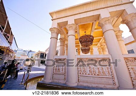 Wafi City Mall an Egyptian themed mall, Dubai, United Arab Emirates. View Large Photo Image Stock Photograph - Wafi City Mall an Egyptian themed mall, Dubai, United Arab Emirates.. Fotosearch