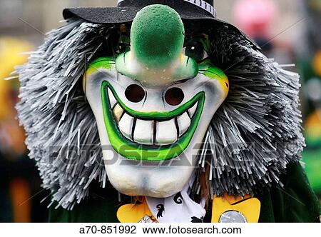 Stock Image - Waggis Basler Strassenfasnacht. Fotosearch