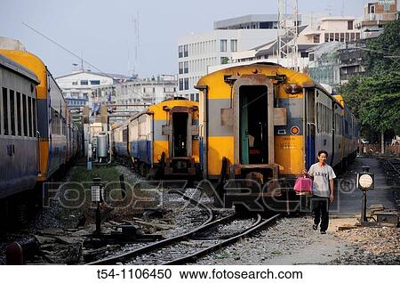Wagons of the Thai Railways at the Hualongphong Railwaystation View Large Photo Image Stock Image - Wagons of the Thai Railways at the Hualongphong Railwaystation. Fotosearch