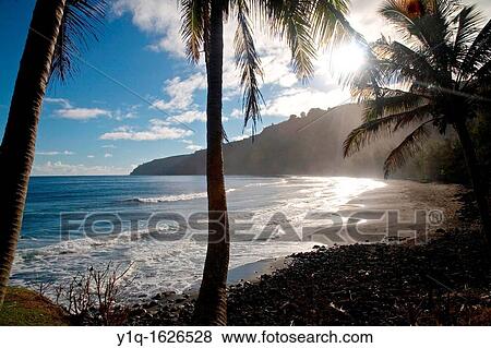 Stock Photo - Waipio Valley, Hamakua Coast, Island of Hawaii. Fotosearch