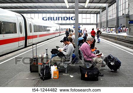 Waiting People at Munich Main Station View Large Photo Image Stock Image - Waiting People at Munich Main Station. Fotosearch