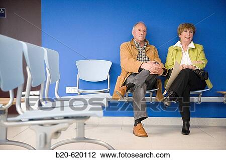 Stock Image - Waiting room. Emergency area. Hospital de Zumarraga, Gipuzkoa, Euskadi. Spain.. Fotosearch