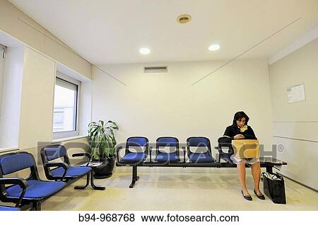 Waiting room in hospital. Barcelona, Catalonia, Spain View Large Photo Image Stock Photo - Waiting room in hospital. Barcelona, Catalonia, Spain. Fotosearch