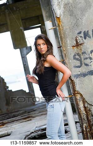 Stock Photo - Waiting young woman. Fotosearch