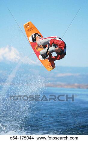 Wakeboarding. Columbia River. Washington. USA View Large Photo Image Picture - Wakeboarding. Columbia River. Washington. USA. Fotosearch