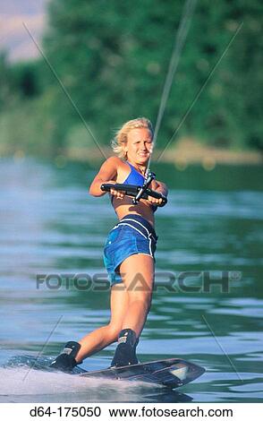 Wakeboarding. Columbia River. Washington. USA View Large Photo Image Stock Image - Wakeboarding. Columbia River. Washington. USA. Fotosearch