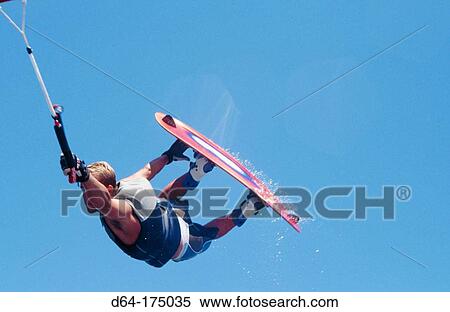 Stock Photography - Wakeboarding, Columbia River. Washington. USA. Fotosearch
