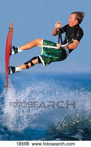 Wakeboarding on the Columbia River, Oregon View Large Photo Image Stock Photo - Wakeboarding on the Columbia River, Oregon. Fotosearch