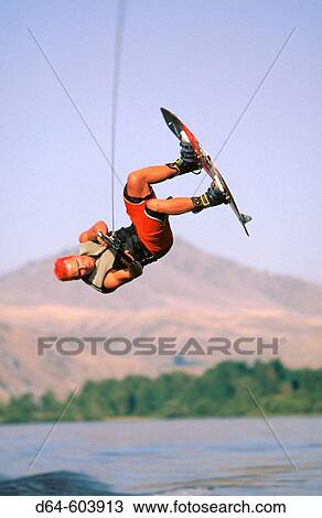 Stock Image - Wakeboarding. Fotosearch