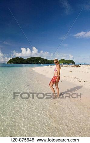 Walk at Long Beach of Rock Islands, Micronesia, Palau View Large Photo Image Stock Photograph - Walk at Long Beach of Rock Islands, Micronesia, Palau. Fotosearch