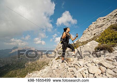 walking in the Puig de Massanella, 1365 meters Escorca Township Sierra de Tramuntana Mallorca Spain Balearic Islands View Large Photo Image Stock Photo - walking in the Puig de Massanella, 1365 meters Escorca Township Sierra de Tramuntana Mallorca Spain Balearic Islands. Fotosearch