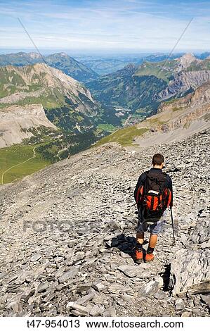 Walking Near Leukerbad, Wallis, Switzerland View Large Photo Image Stock Image - Walking Near Leukerbad, Wallis, Switzerland. Fotosearch