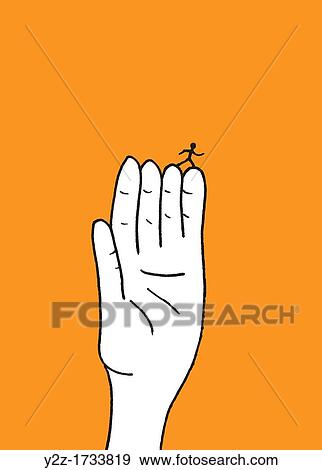 Stock Photo - Walking on a hand. Fotosearch