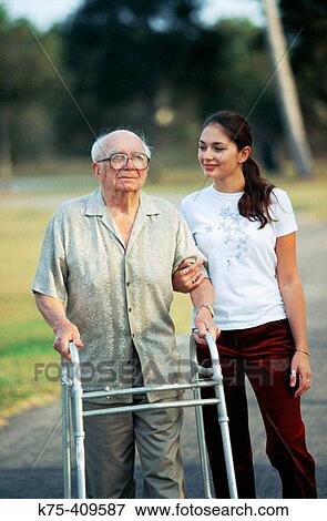 walking with grandpa View Large Photo Image Stock Photo - walking with grandpa. Fotosearch