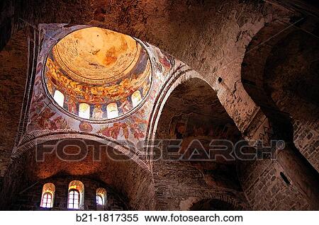 Wall paintings on the ceiling, Hagia Sophia (Church of Saint Sophia), Trabzon, Turkey View Large Photo Image Stock Photography - Wall paintings on the ceiling, Hagia Sophia (Church of Saint Sophia), Trabzon, Turkey. Fotosearch