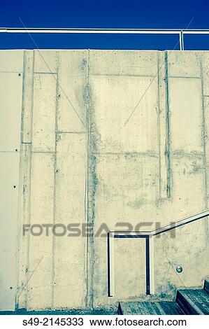 Wall, stairs and blue sky. View Large Photo Image Stock Image - Wall, stairs and blue sky.. Fotosearch