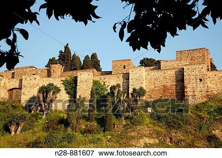 Walls of? alcazaba?, Malaga, Costa del Sol, Andalusia, Spain View Large Photo Image Stock Photo - Walls of? alcazaba?, Malaga, Costa del Sol, Andalusia, Spain. Fotosearch