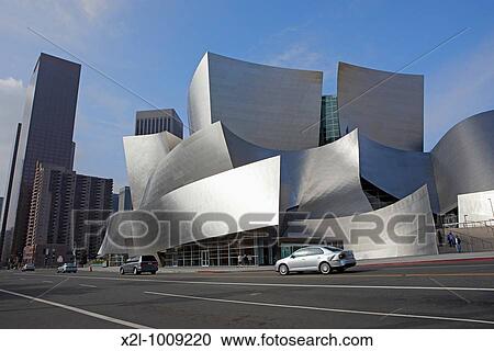 Stock Image - Walt Disney Concert Hall Downtown Los Angeles, California, USA. Fotosearch