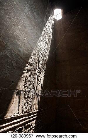 Wand Reliefs in Temple of Horus at Edfu, Edfu, Egypt View Large Photo Image Stock Photo - Wand Reliefs in Temple of Horus at Edfu, Edfu, Egypt. Fotosearch