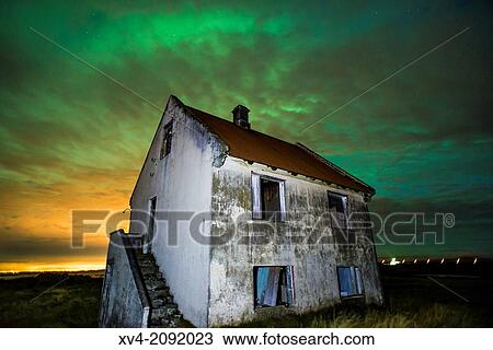 Warehouse by night in KBlfatjarnarvollur, Iceland. View Large Photo Image Stock Image - Warehouse by night in KBlfatjarnarvollur, Iceland.. Fotosearch